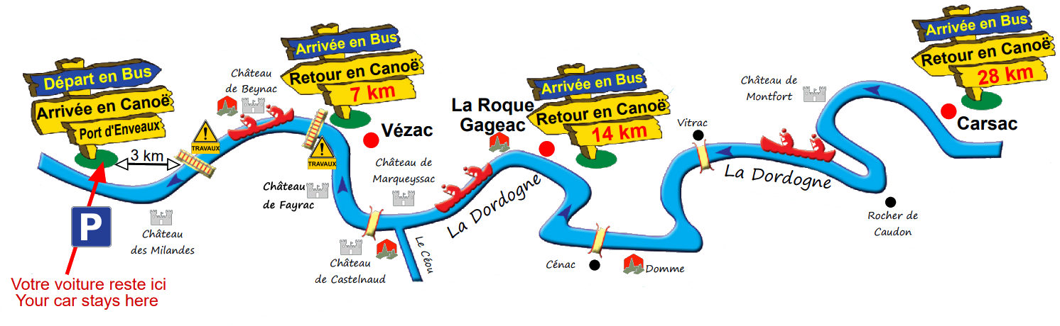plan-canoe-detente-dordogne-riviere Location Canoe Dordogne